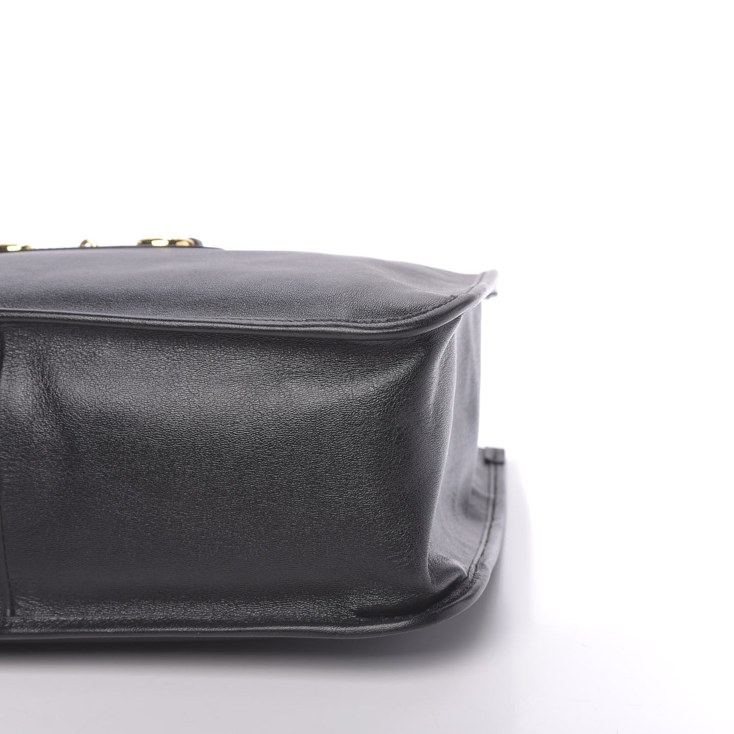 New Sakai Calfskin Lux Horsebit 1955 Tote Bag Black