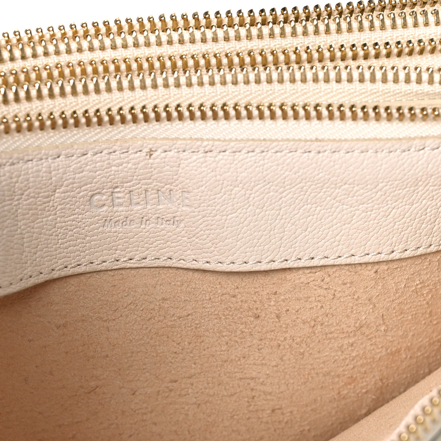 Goatskin Large Trio Crossbody Bag White