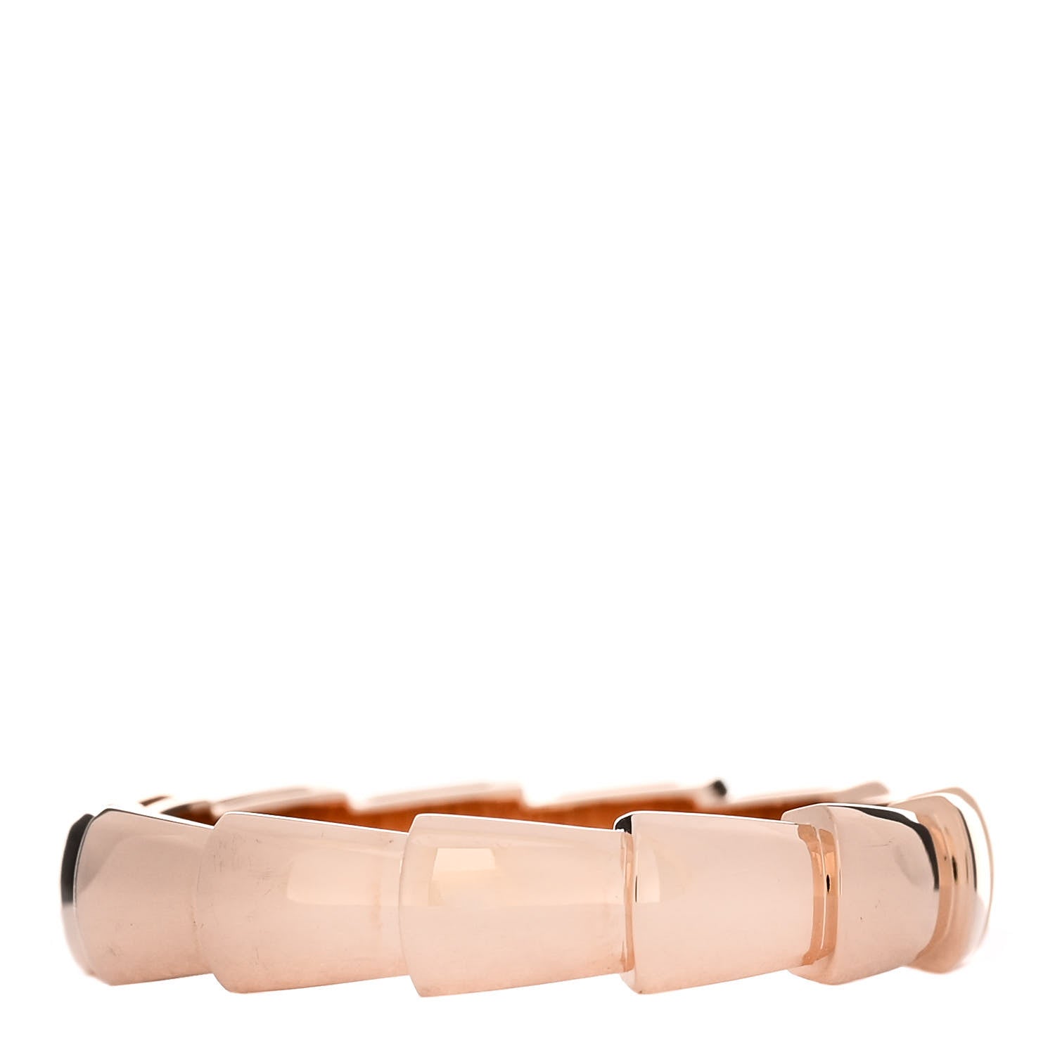 Bulgari 18K Rose Gold Serpenti Viper Band Ring 69 12.5 3 of 5