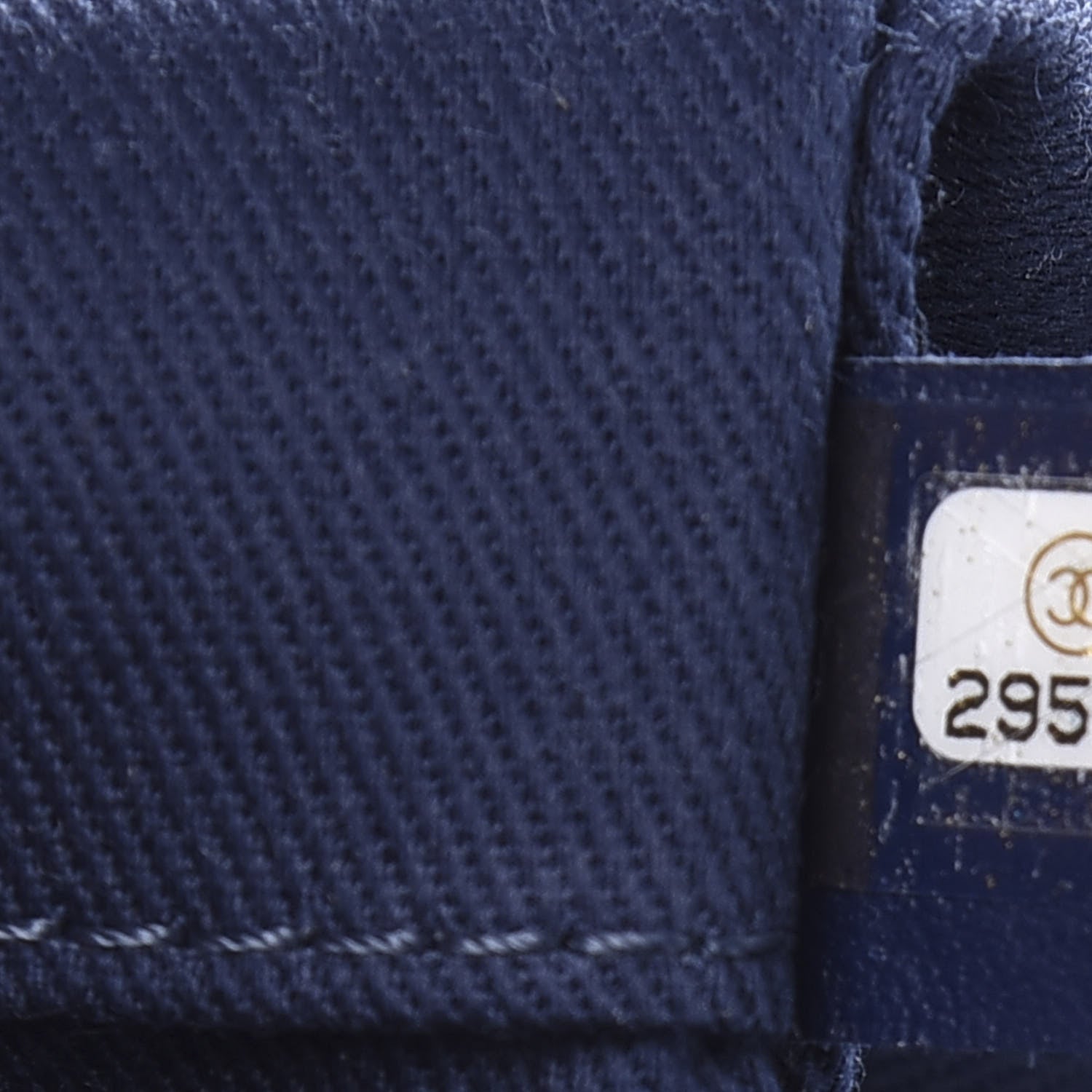Chanel Mixed Fibers Striped Medium Deauville Tote Navy Blue 9 of 10