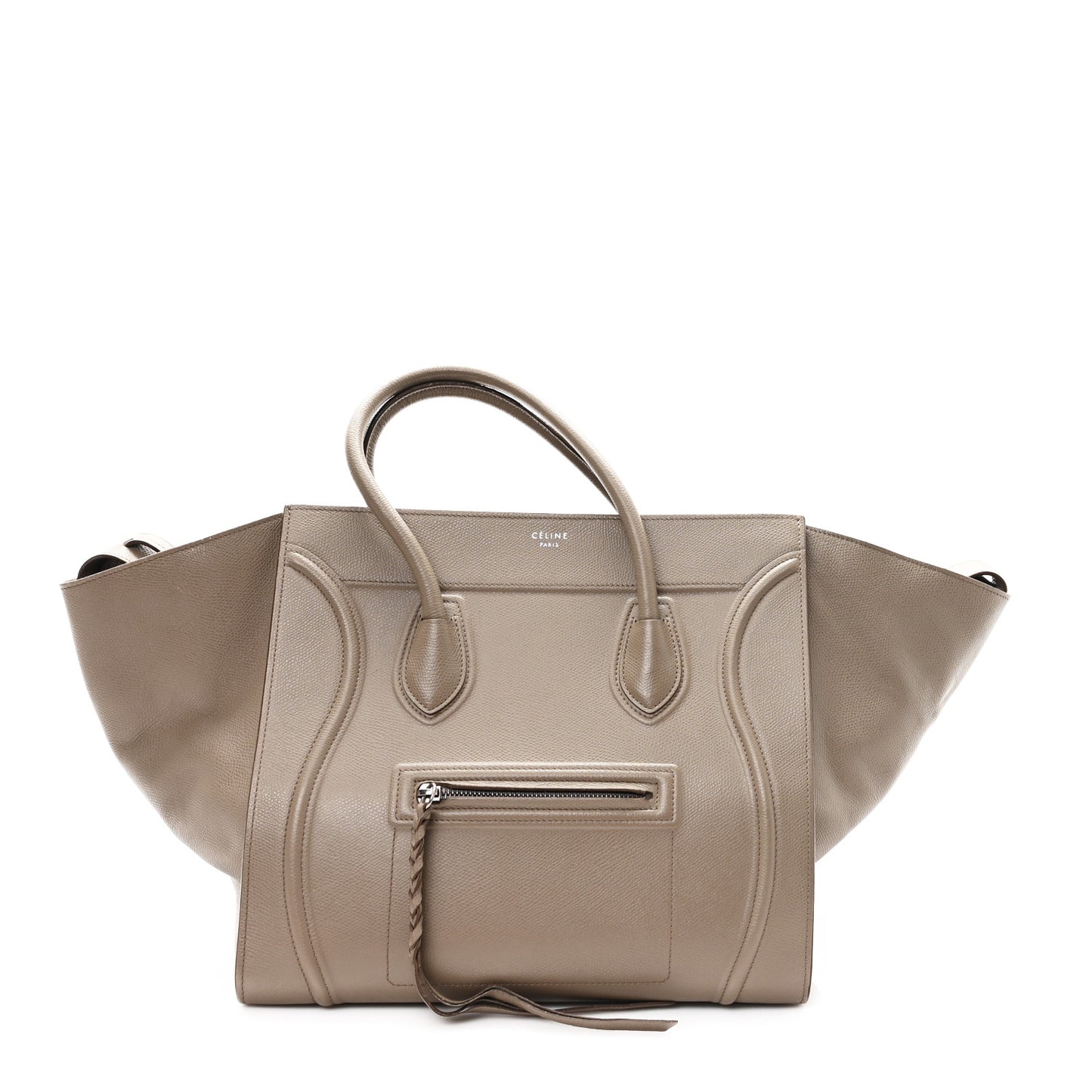 Baby Grained Calfskin Medium Phantom Luggage Taupe