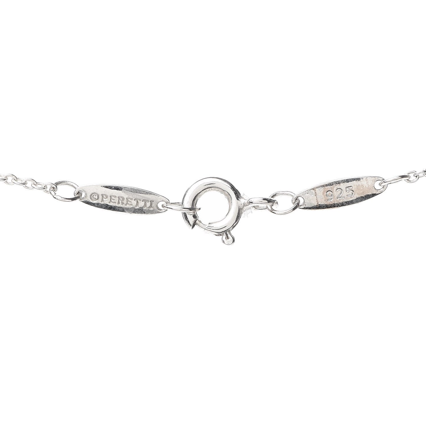 Sterling Silver Elsa Peretti Letter A Pendant Necklace