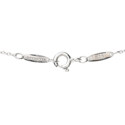 Tiffany Sterling Silver Elsa Peretti Letter A Pendant Necklace 5 of 6