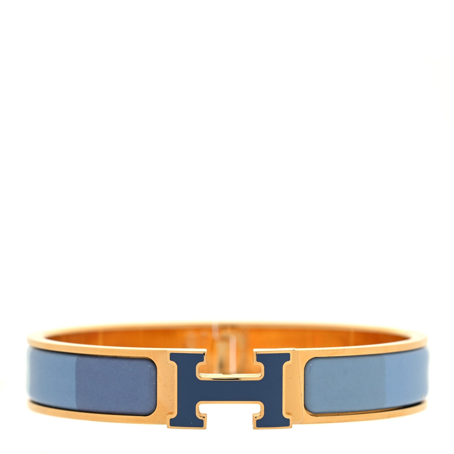 Hermes Enamel Narrow Clic Clac H Rainbow Bracelet PM Rainbow Bleu 1 of 5