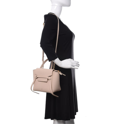 Celine Grained Calfskin Nano Belt Bag Powder 2 of 8
