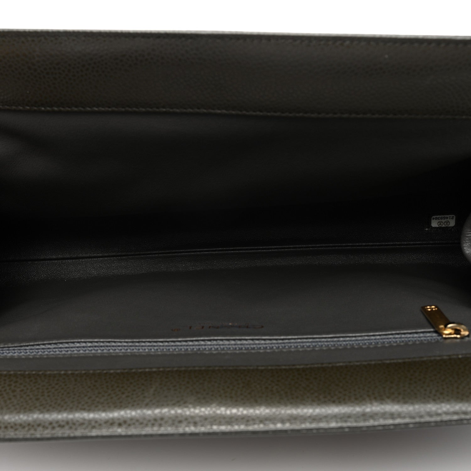 Chanel Caviar Quilted Clutch Dark Khaki 5 of 7