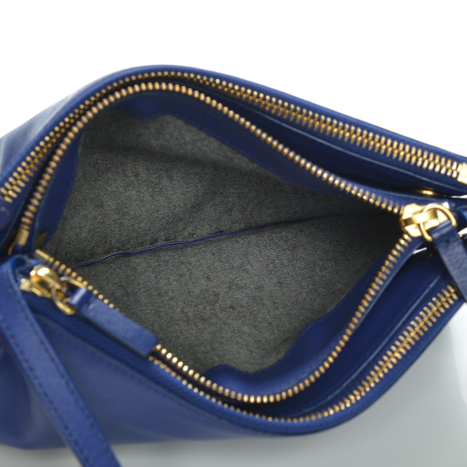 Celine Lambskin Small Trio Crossbody Bag Violet Blue 5 of 9