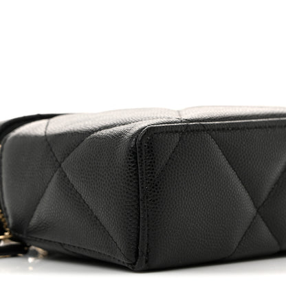 Chanel Caviar Quilted Top Handle Slim Vanity With Chain Black 9 of 11