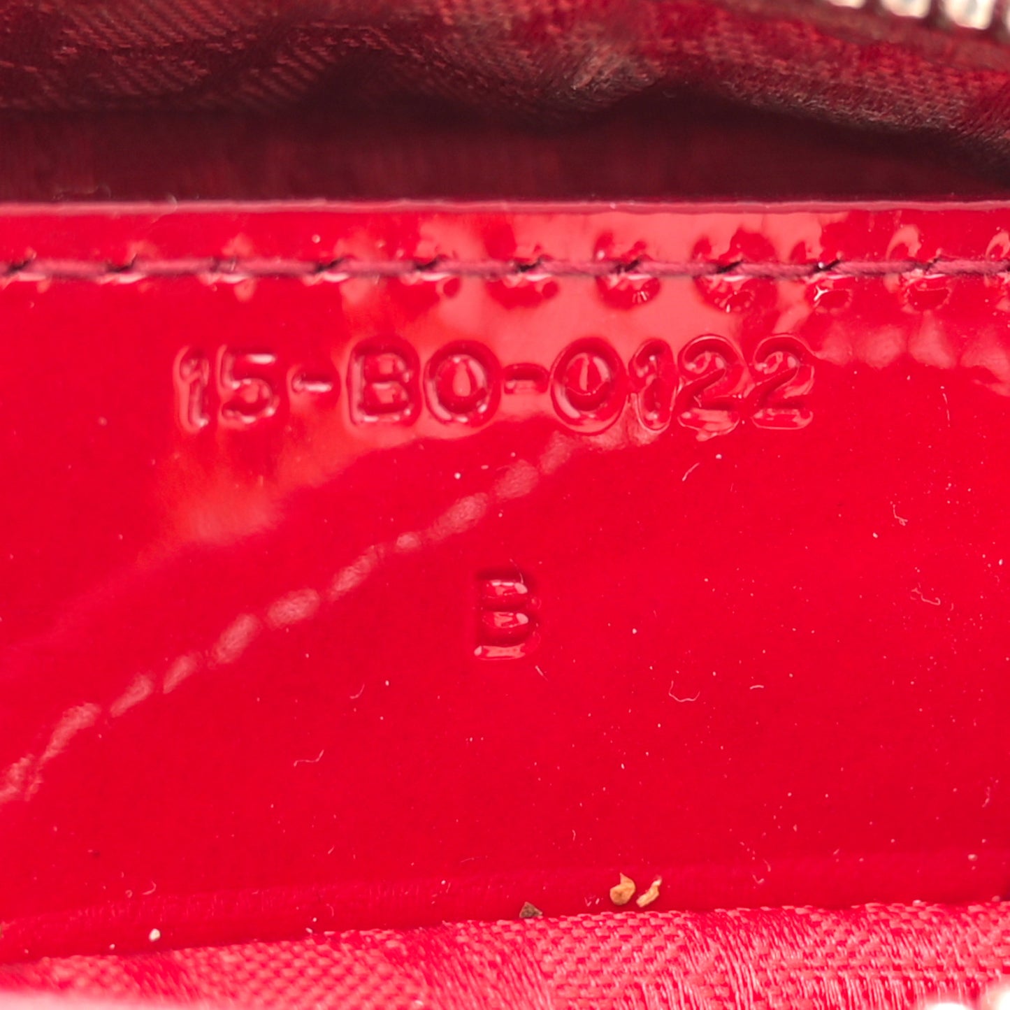 Patent Cannage Medium Lady Dior Red