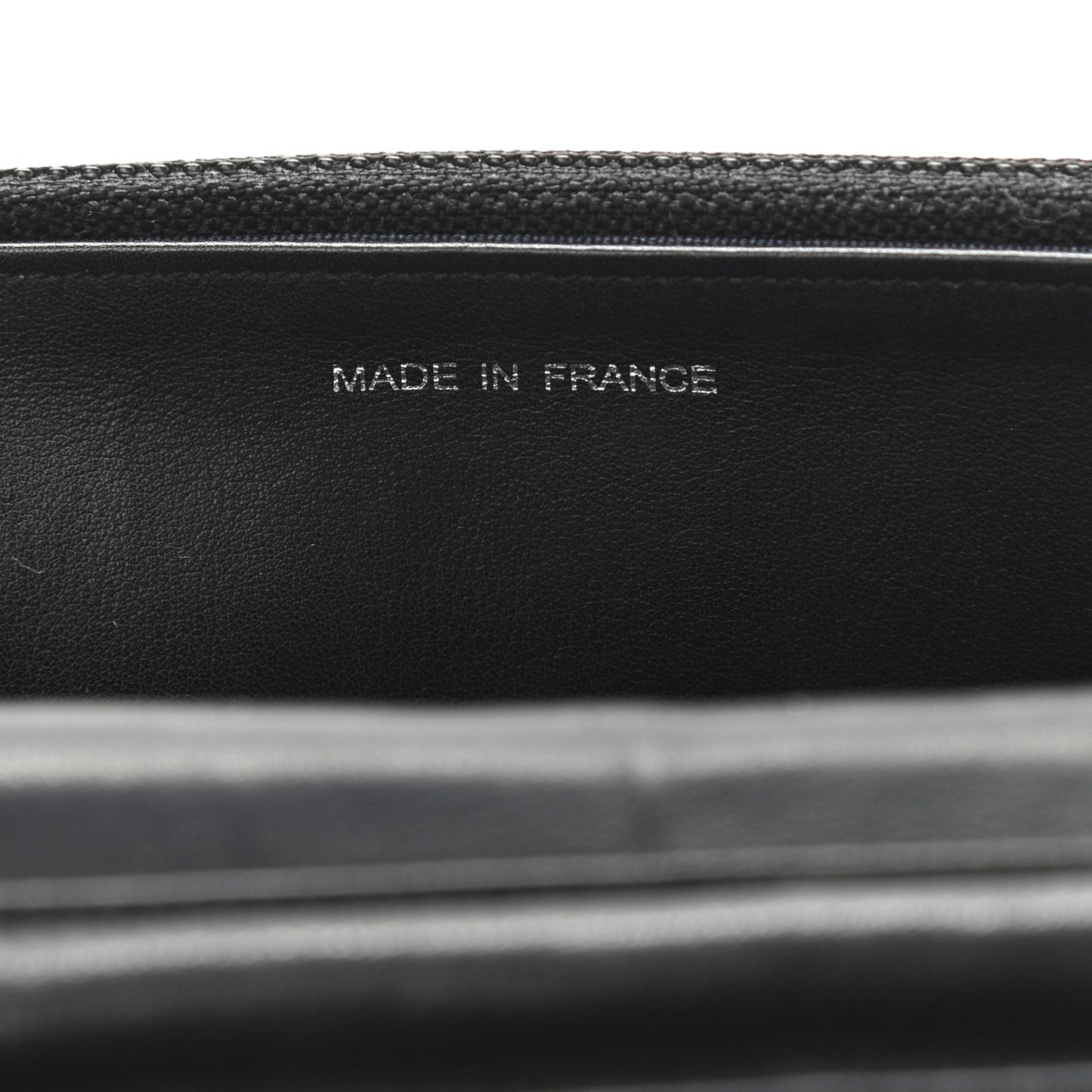 Distressed Patent Calfskin Quilted Reissue Wallet On Chain WOC Black