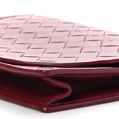 Bottega Veneta Nappa Intrecciato Flap Bag Burgundy 8 of 8