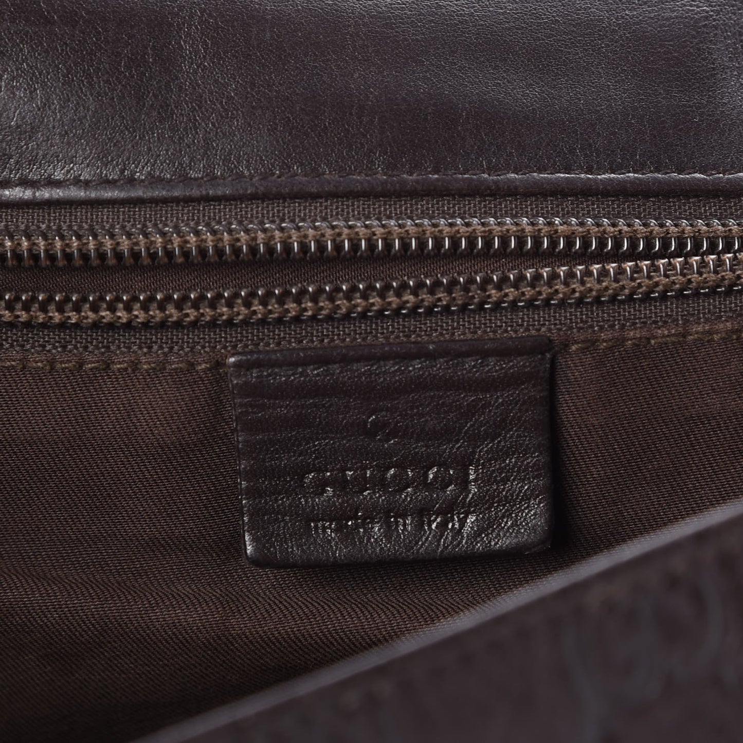 Guccissima Flap Messenger Bag Dark Brown