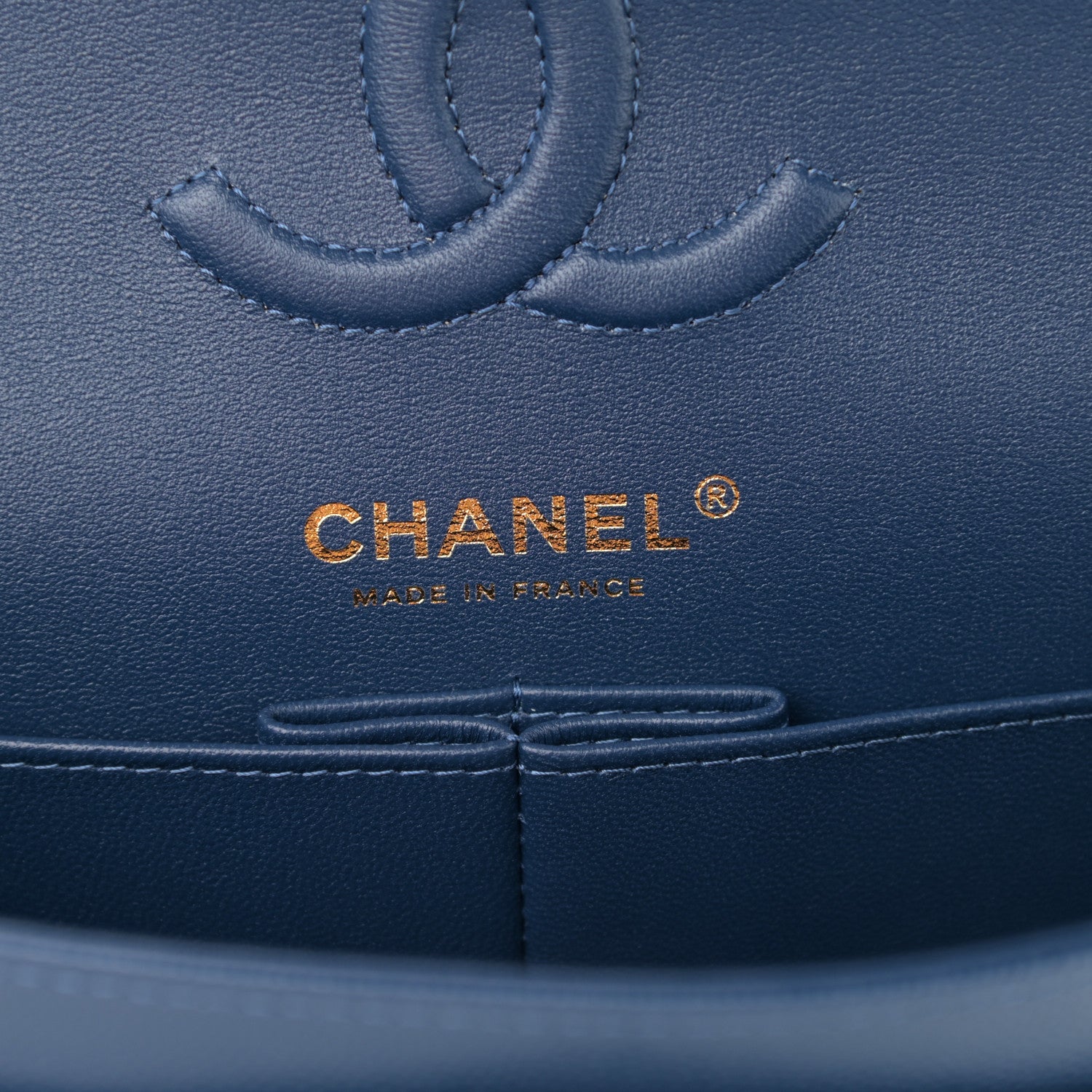Chanel Caviar Quilted Small Double Flap Blue 6 of 10