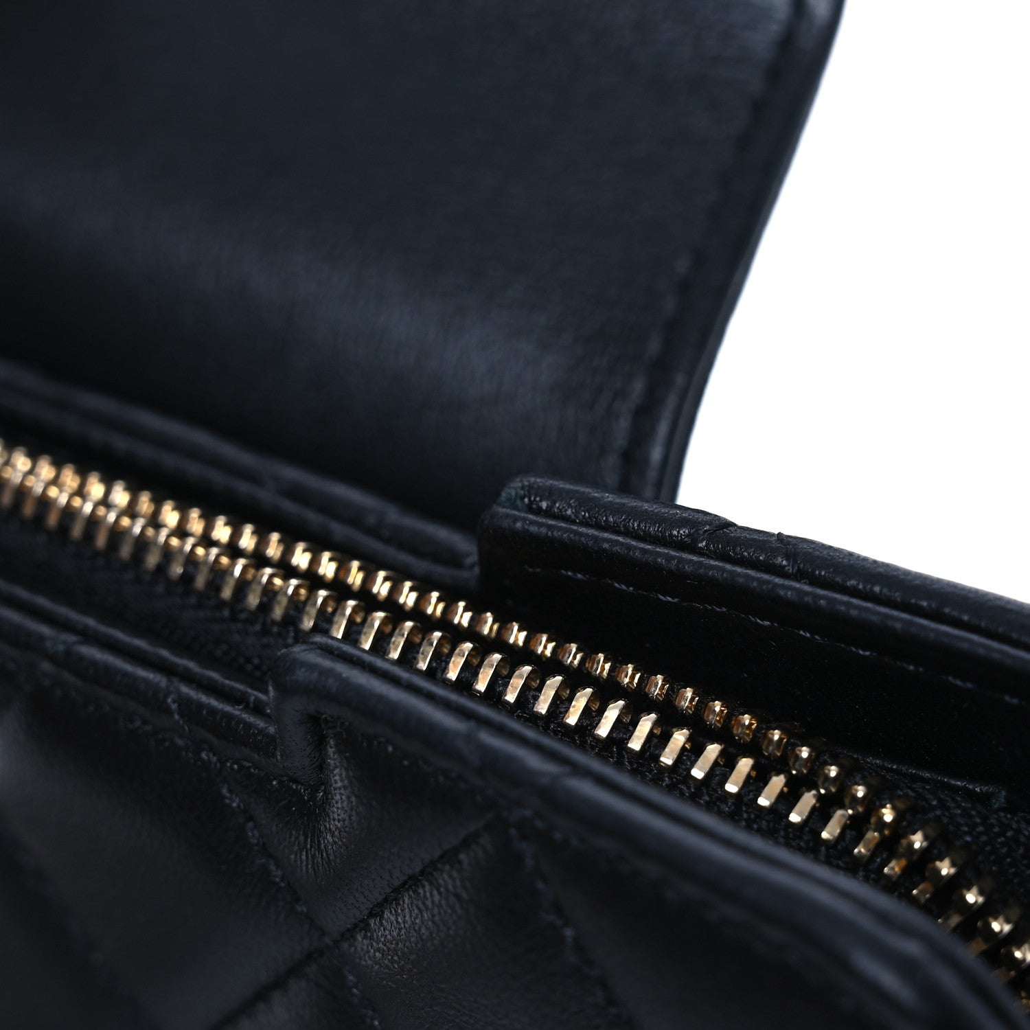 Chanel Lambskin Quilted CC Pouch Wristlet Black 11 of 14