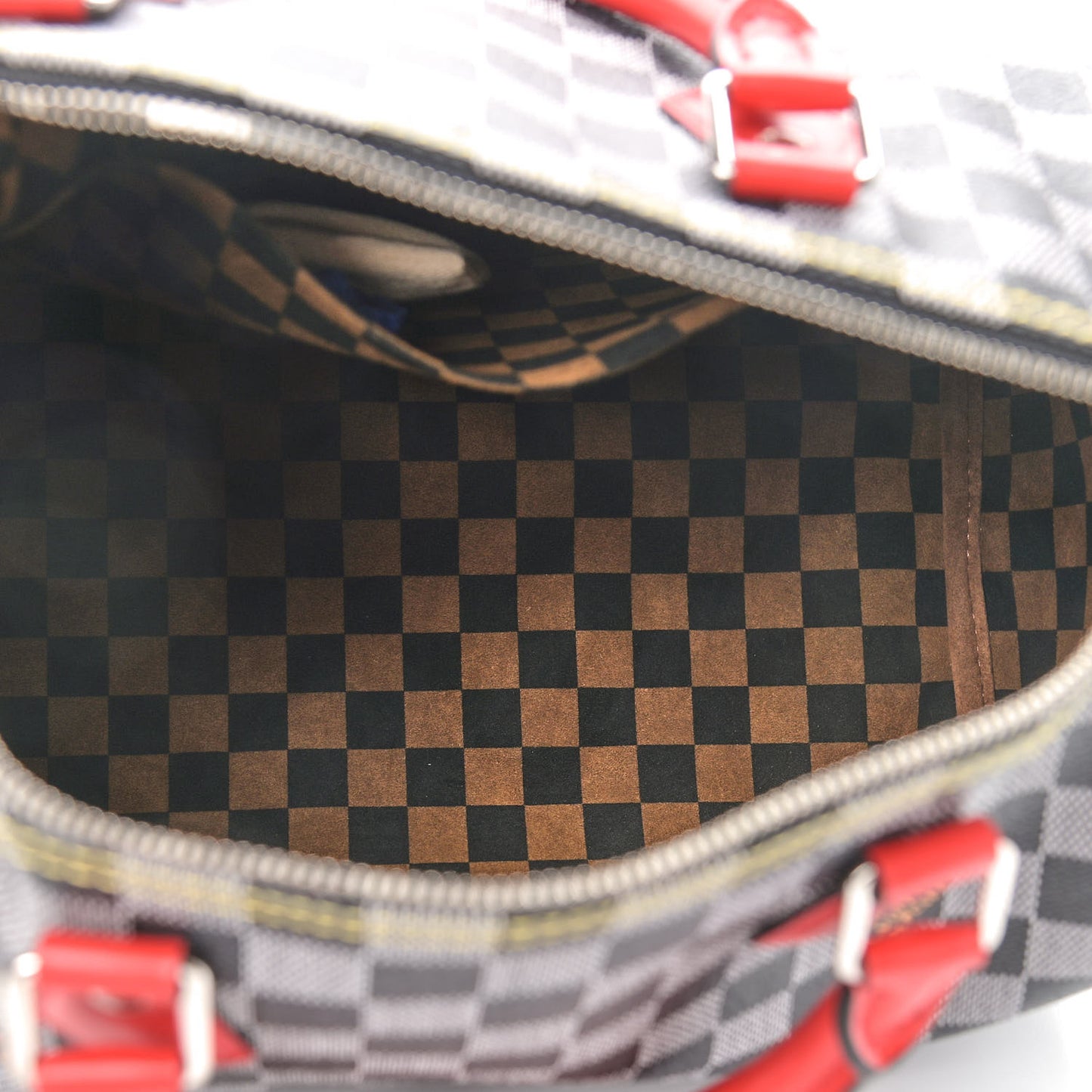 Damier Speedy Bandouliere 30 Black White