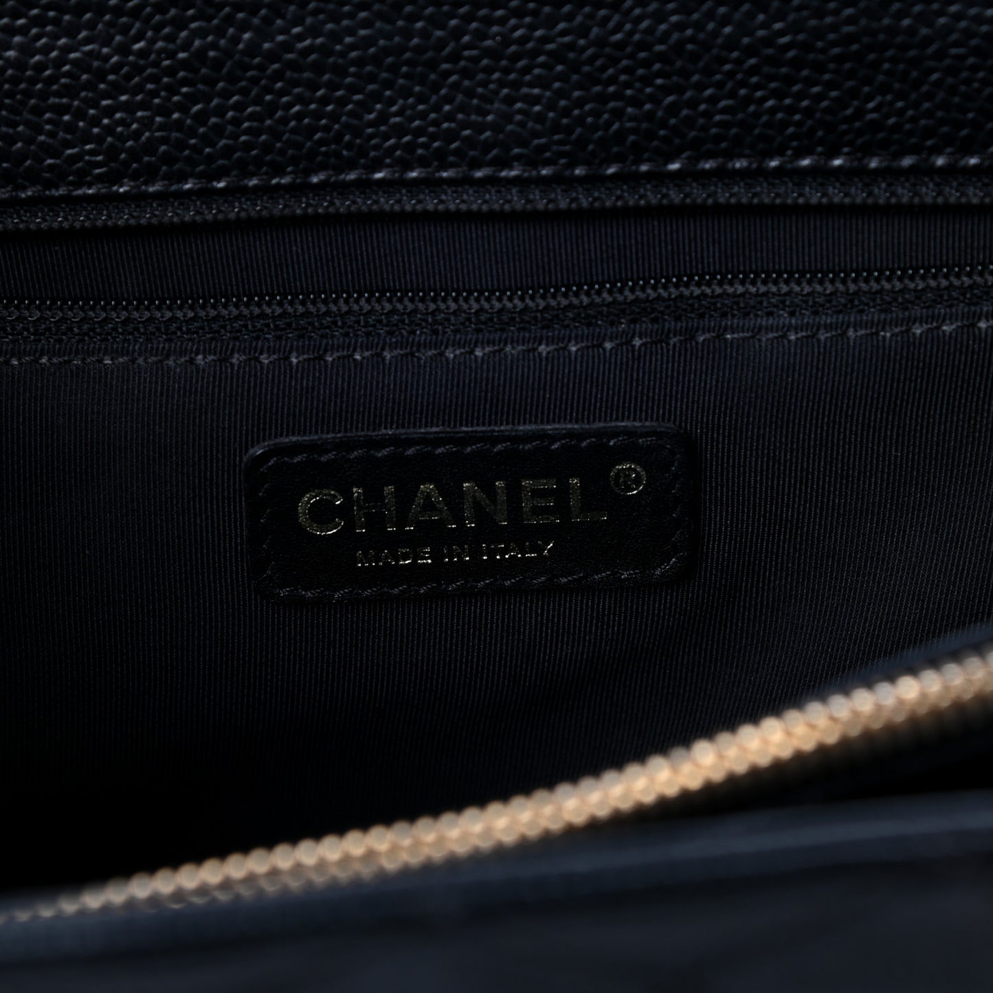 Caviar Quilted Grand Shopping Tote GST Black