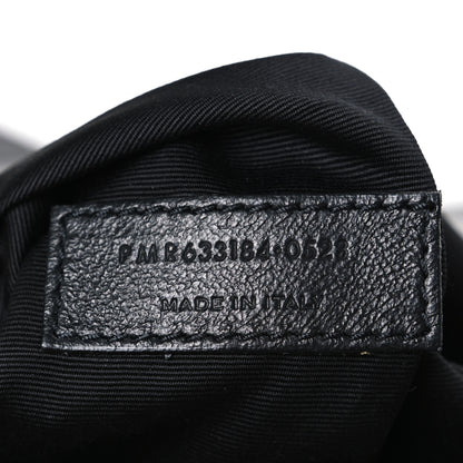 Saint Laurent Crinkled Calfskin Matelasse Monogram Medium Niki Chain Satchel Black 7 of 10