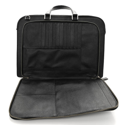 Prada Saffiano Travel Briefcase Black 7 of 11