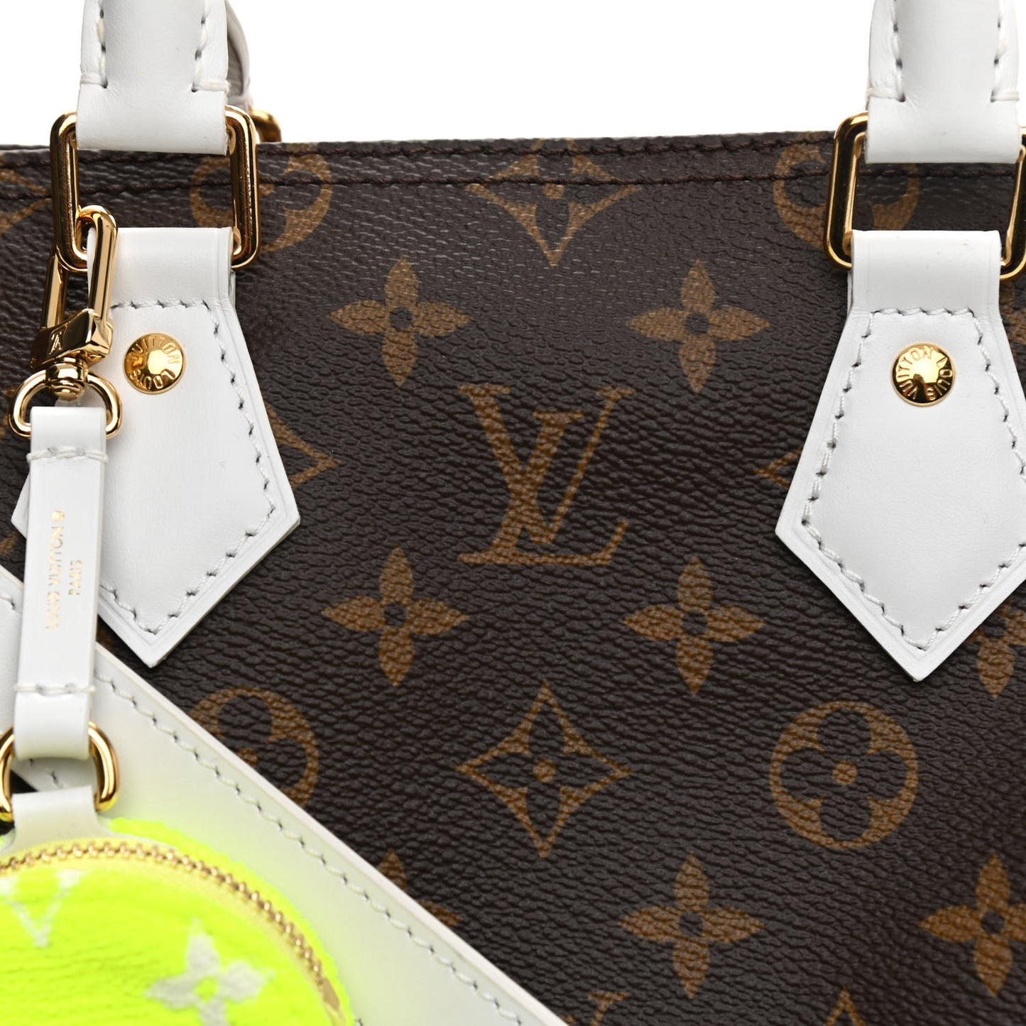 Monogram LV Match Speedy Bandouliere 25 White