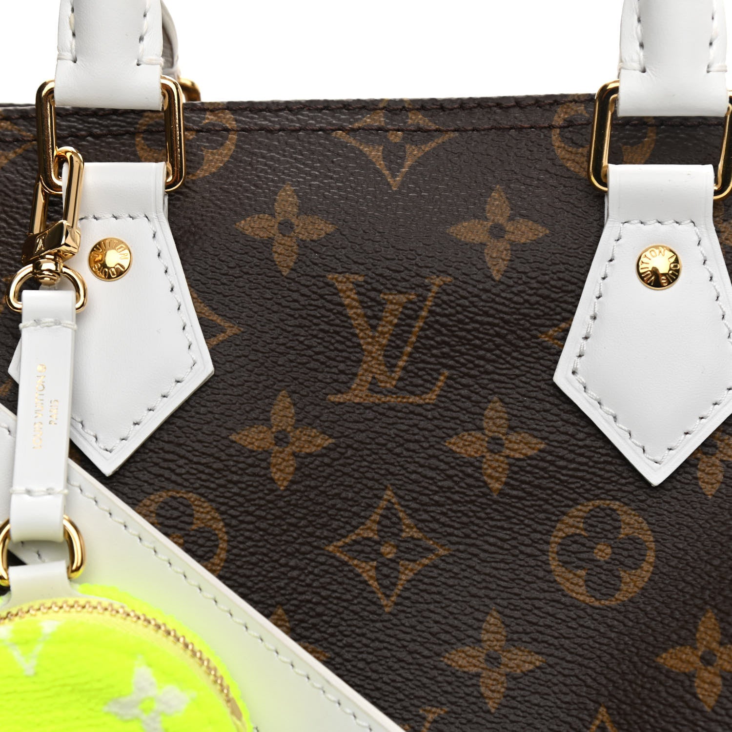 Louis Vuitton Monogram LV Match Speedy Bandouliere 25 White 7 of 9