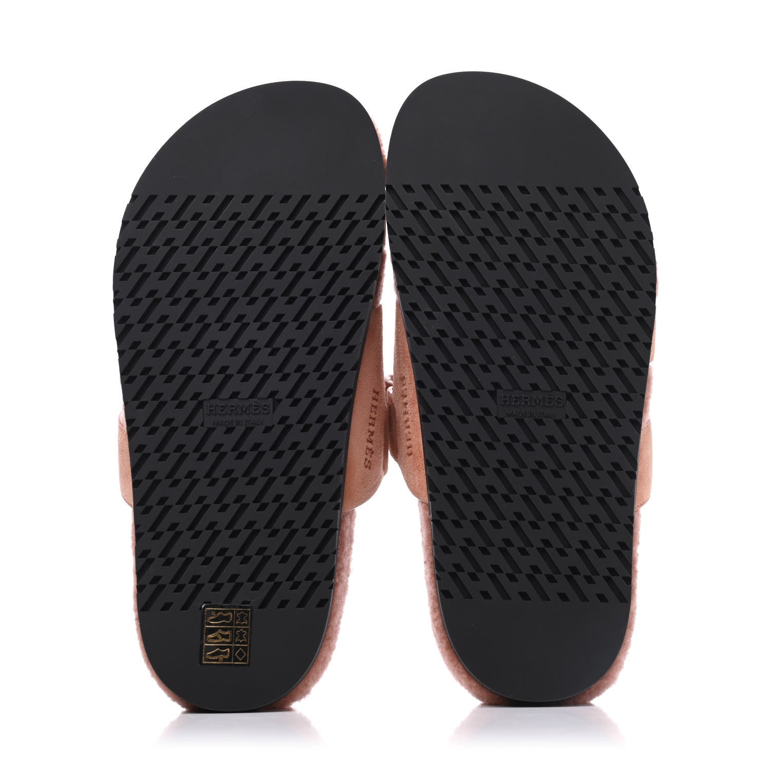 Hermes Suede Goatskin Woolskin Womens Chypre Sandals 38 Rose Aube 5 of 9
