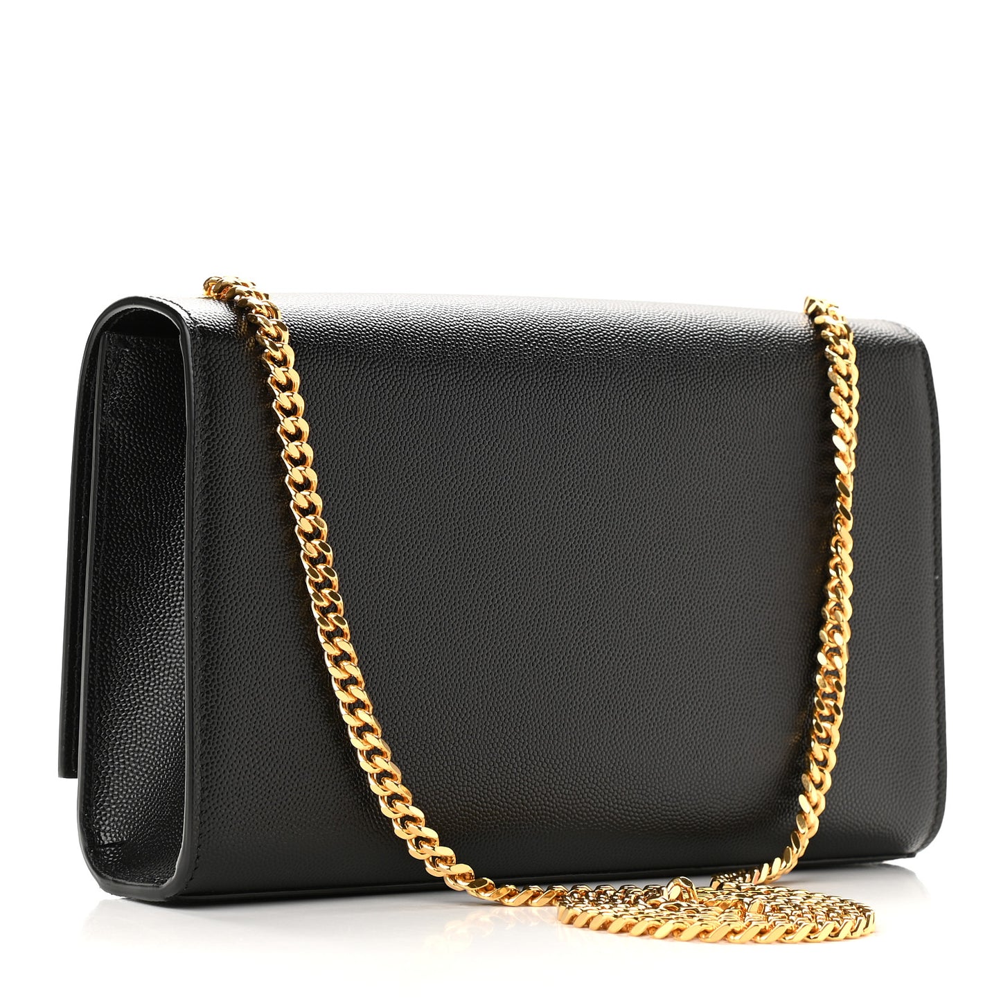 Grain De Poudre Medium Classic Monogram Kate Satchel Black