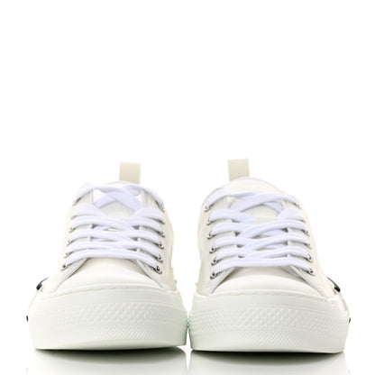 Christian Dior Technical Canvas Oblique Mens B23 Low Top Sneaker 37 White 2 of 10