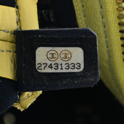 Chanel Calfskin Eyelets Clutch Yellow 9 of 11