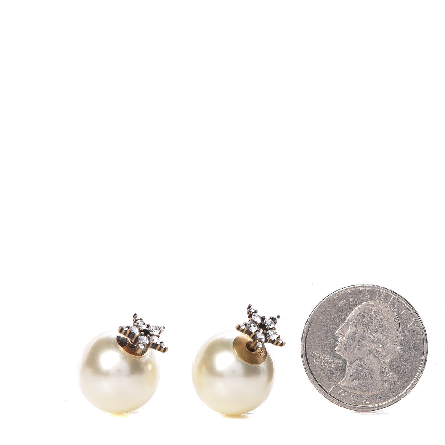 Pearl Crystal Star Mise En Dior Tribal Earrings
