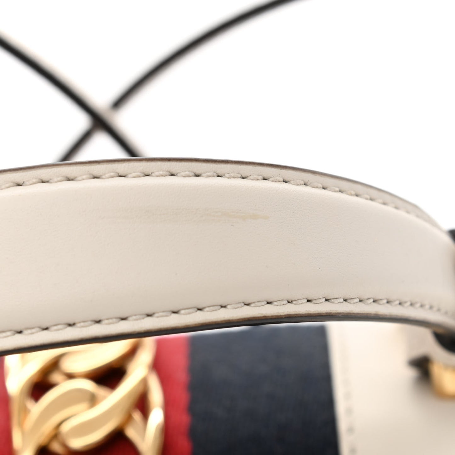 Calfskin Mini Sylvie Top Handle Bag White