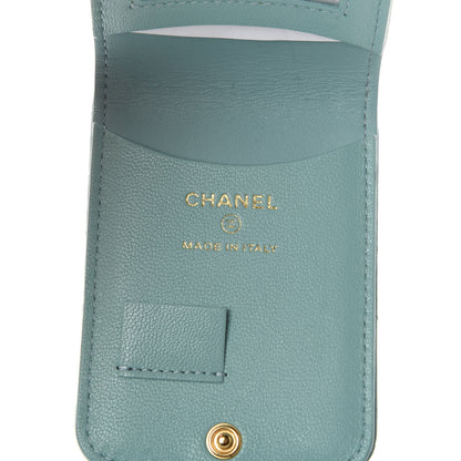 Chanel Goatskin Quilted Chanel 19 Luggage Tag Light Blue 6 of 7