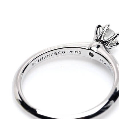 Tiffany Platinum Diamond .24ct Solitaire Engagement Ring 50 5.25 5 of 6