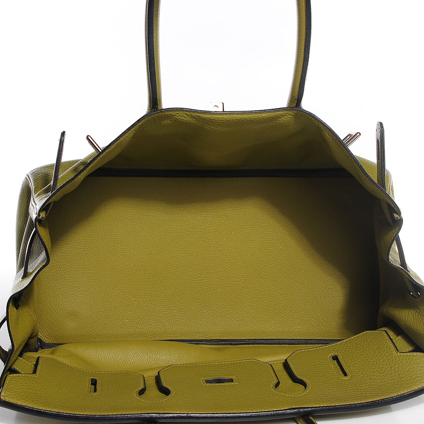 Taurillon Clemence JPG Birkin 42 Chartreuse