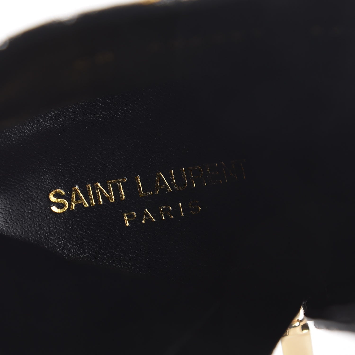 Saint Laurent Jacquard Leopard Loulou Ankle Boots 37 Oro 7 of 8