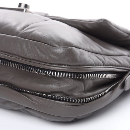 Prada Nappa Bomber Sound Flap Shoulder Bag Ardesia 8 of 11