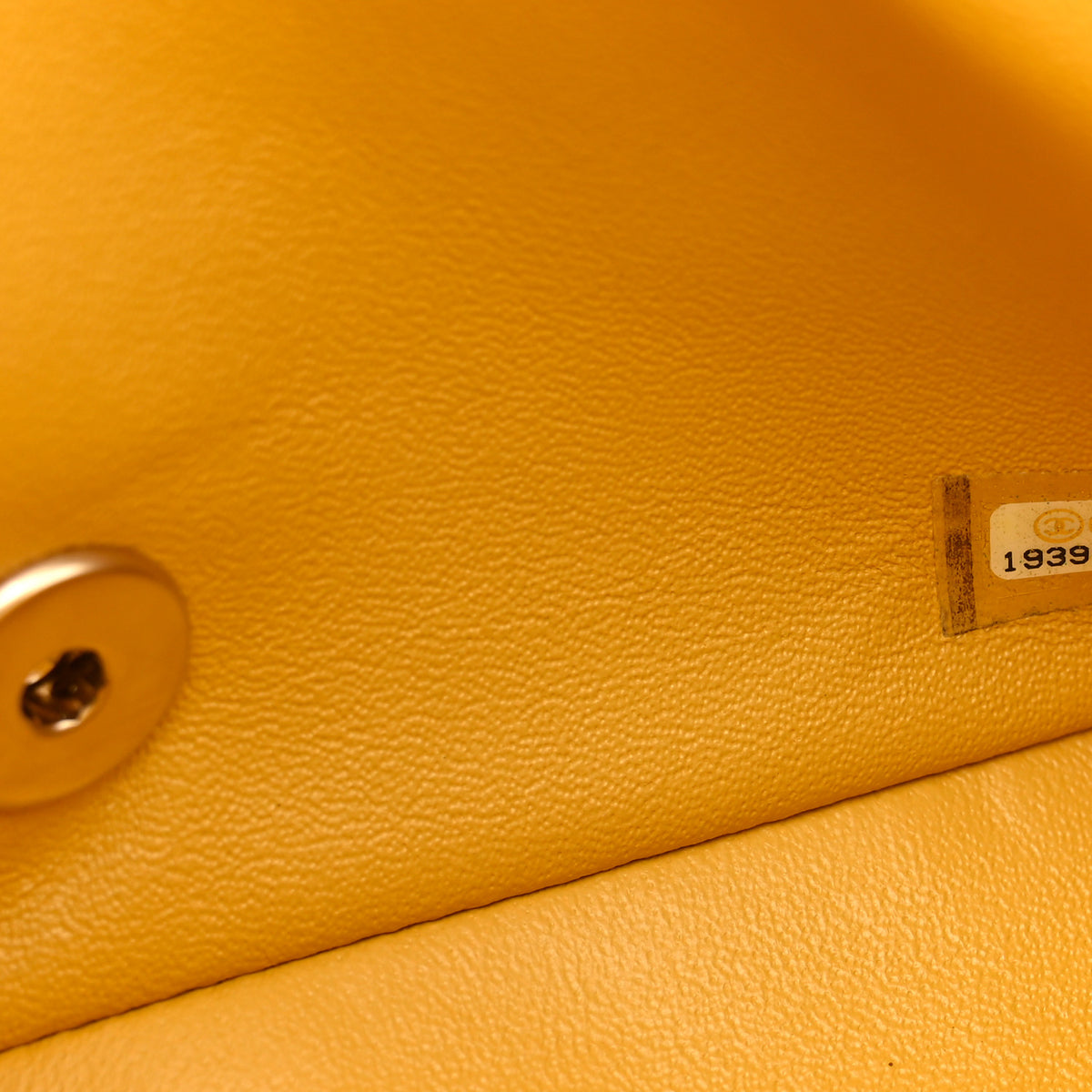 Chanel Lambskin Quilted Mini Rectangular Flap Yellow 7 of 12
