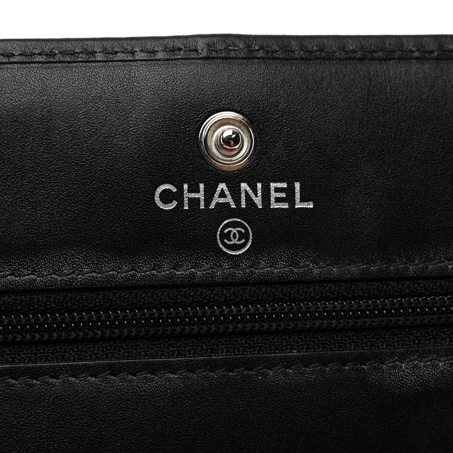 Chanel Calfskin Quilted Cambon Wallet on Chain WOC Black 7 of 15