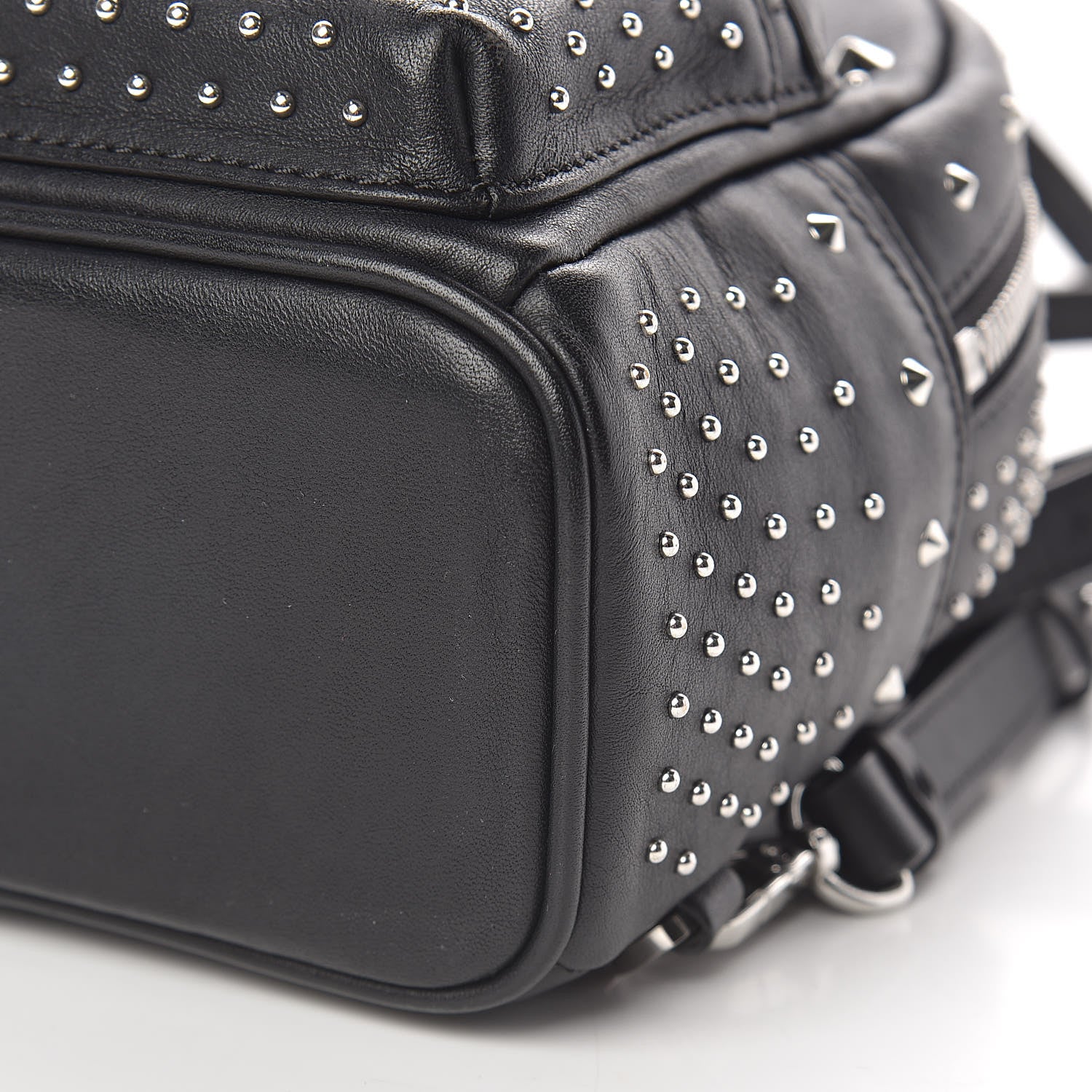 MCM Calfskin Stud X-Mini Stark Bebe Boo Backpack Black 9 of 10