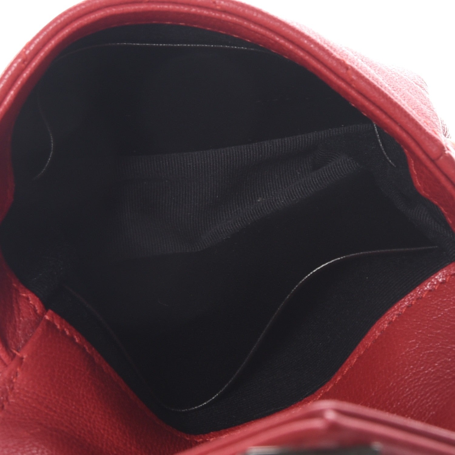 Saint Laurent Sheepskin Matelasse Chevron Monogram Mini College Bag New Red 5 of 7