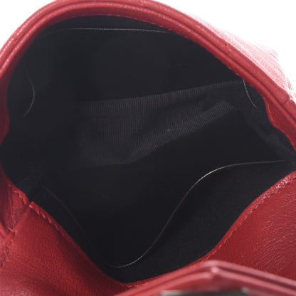 Saint Laurent Sheepskin Matelasse Chevron Monogram Mini College Bag New Red 5 of 7