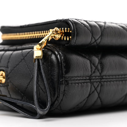 Christian Dior Supple Calfskin Caro Double Pouch Black 10 of 12