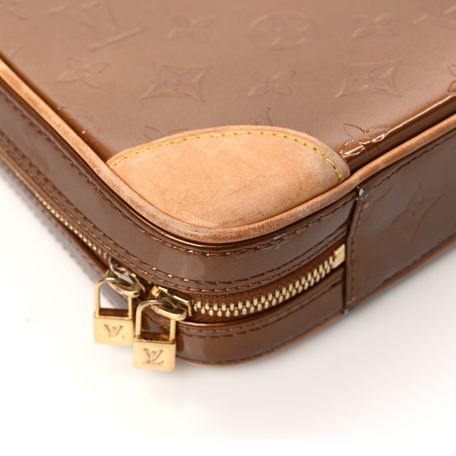 Louis Vuitton Vernis Vandam Briefcase Bronze 9 of 12