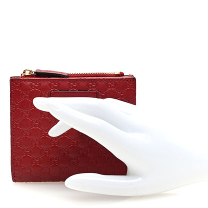 Gucci Microguccissima Bi-Fold Wallet Red 2 of 7
