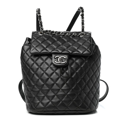 Chanel Lambskin Quilted Small Urban Spirit Backpack Black 1 of 10
