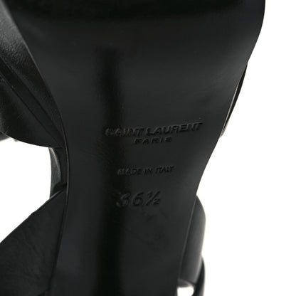 Saint Laurent Calfskin Tribute 75 Platform Sandals 36.5 Black 6 of 9