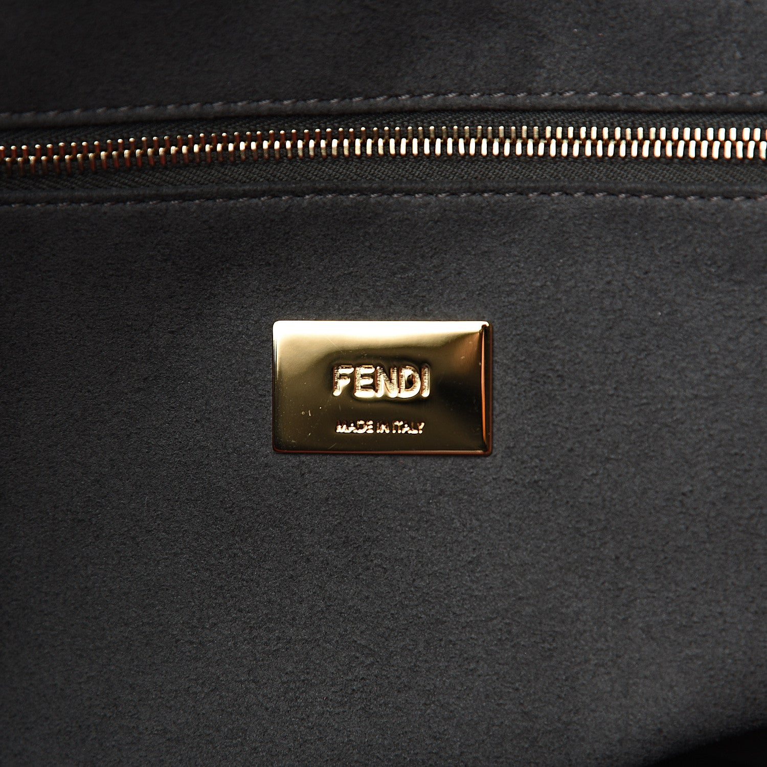 Fendi Vitello Glacier Medium FF Tote Rosso Cardinale 5 of 9