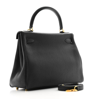 Hermes Togo Kelly Retourne 28 Black 3 of 15