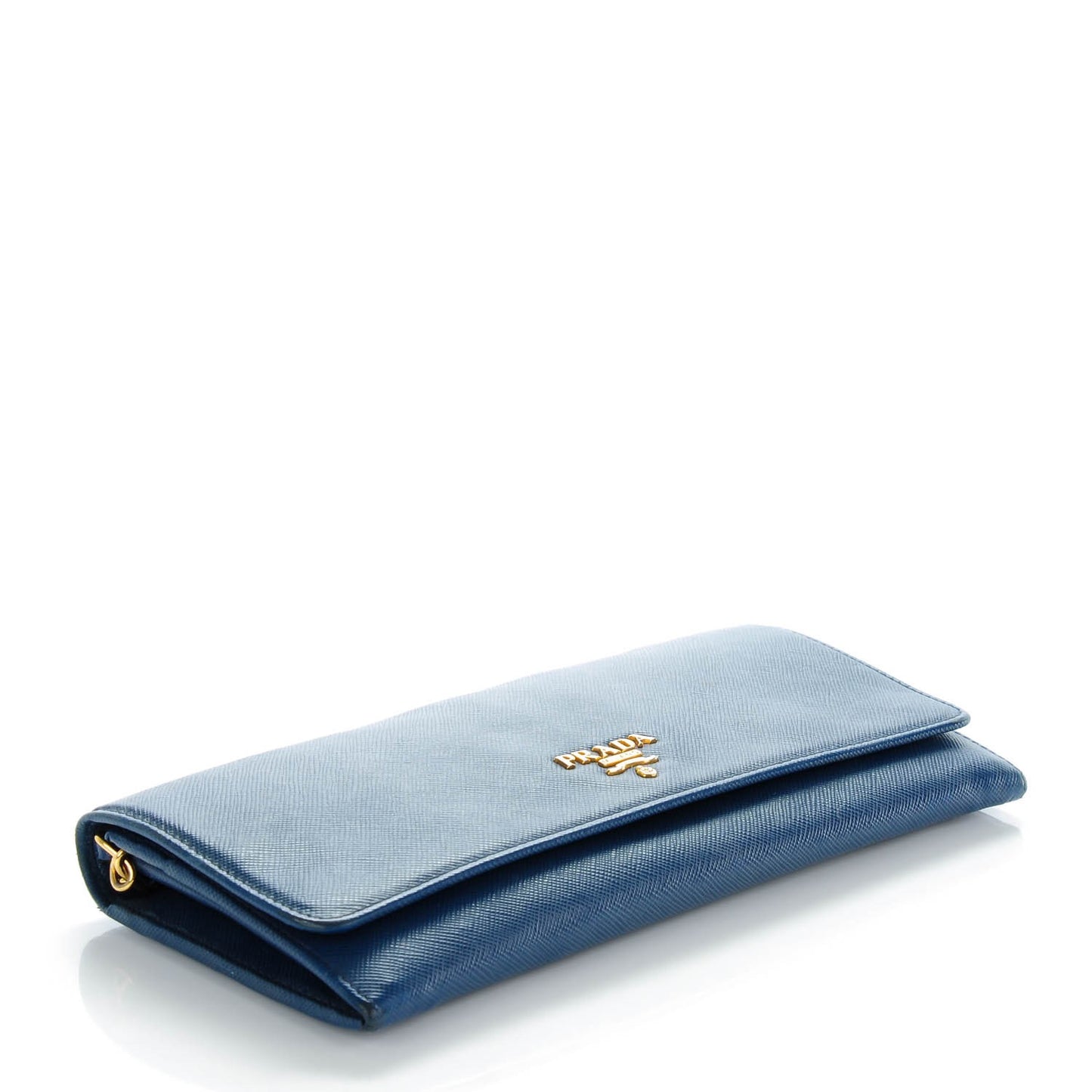 Saffiano Metal Oro Chain Wallet Bleuette