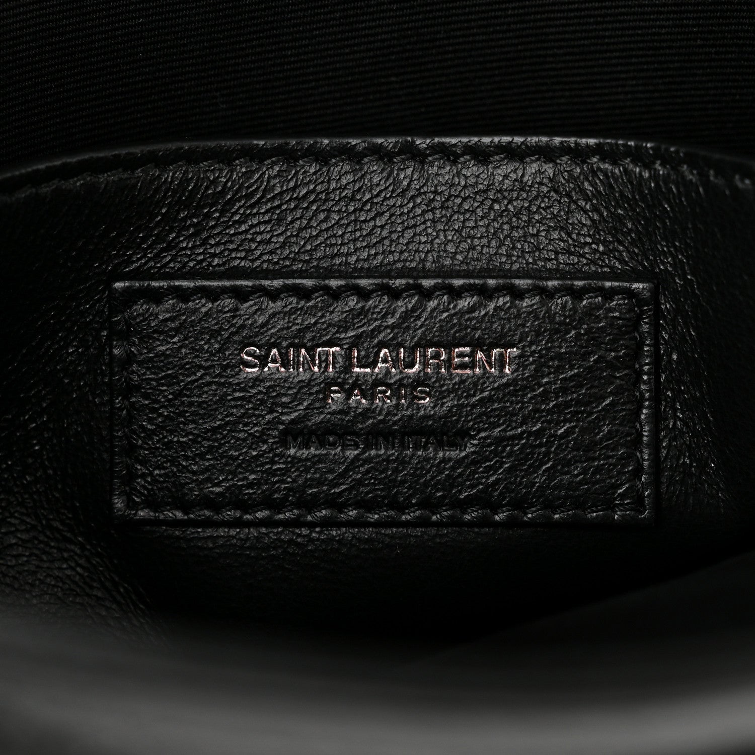 Saint Laurent Crinkled Calfskin Matelasse Monogram Baby Niki Chain Satchel Black 6 of 10