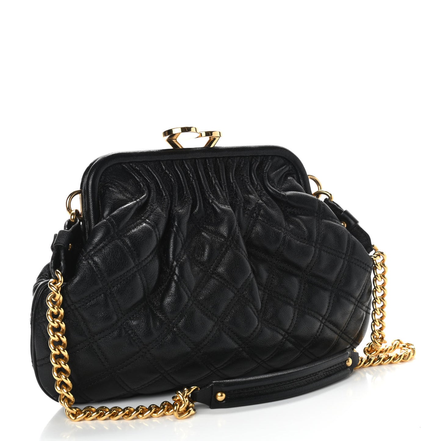 Calfskin Quilted Stam Black